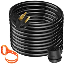VEVOR WELDER EXTENSION CORD 50FT 6/3 HEAVY DUTY CORD 50AMP 250V NEMA 6-50