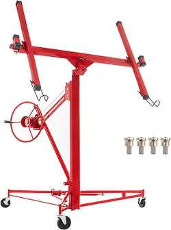 VEVOR DRYWALL ROLLING LIFTER PANEL, 16FT SHEETROCK LIFT DRYWALL LIFT, 150LB JACK