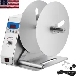 AUTOMATIC LABEL REWINDER MACHINE ELECTRIC SPEED ADJUSTABLE 0~50 R/MIN BRAND PRIN