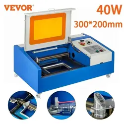 VEVOR 40W CO2 LASER ENGRAVER ENGRAVING CUTTER CUTTING MACHINE DESKTOP 8X12