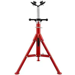 VEVOR PIPE JACK STAND WITH 2-BALL TRANSFER V-HEAD 6MM THICKNESS AND FOLDING LEGS