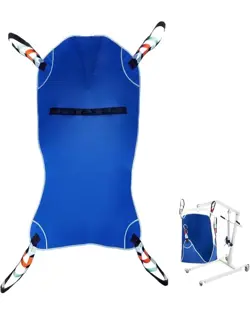 VEVOR UNIVERSAL FULL BODY PATIENT LIFT SLING - LARGE, PATIENT LIFT BLUE