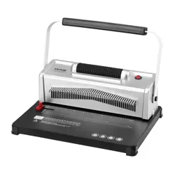 VEVOR COIL SPIRAL BINDING MACHINE, MANUAL BOOK MAKER WITH ELECTRIC BINDING