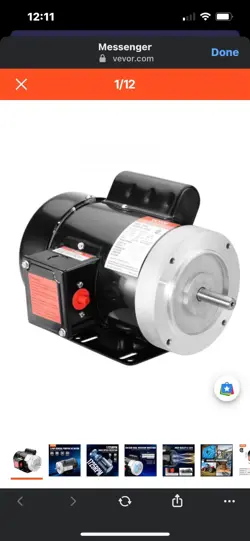 VEVOR  0.75 HP ELECTRIC MOTOR 