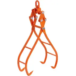 VEVOR TIMBER CLAW HOOK, 28 INCH 4 CLAW LOG GRAPPLE FOR LOGGING TONGS