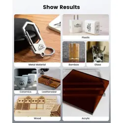 ‌VEVOR 60W CO2 LASER ENGRAVER 40X60CM W/DIGITAL CONTROL FOR WOOD/LEATHER/ACRYLIC