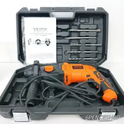 VEVOR 1 INCH SDS-PLUS ROTARY HAMMER DRILL 8 AMP CORDED DRILLS