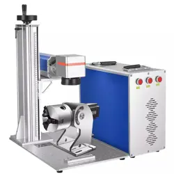 VEVOR FIBER LASER ENGRAVER MARKER MARKING MACHINE WITH ROTARY AXIS 30W 150*150MM