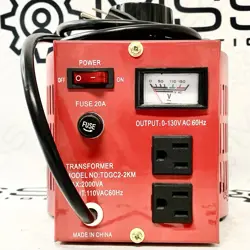 0-130VAC 20AMP 2000VA