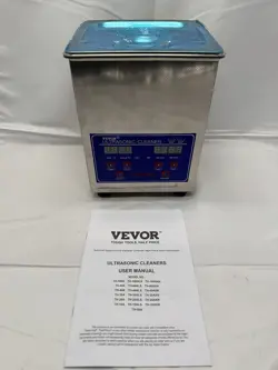 VEVOR ULTRASONIC CLEANER 2L, DIGITAL TIMER & HEATER - STAINLESS STEEL
