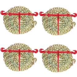 VEVOR CHAIN AND BINDER KIT 3/8IN-1/2IN, RATCHET LOAD BINDERS 9215LBS WORKING