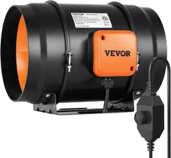 VEVOR 8 INCH INLINE DUCT FAN HVAC EXHAUST BLOWER KIT AC