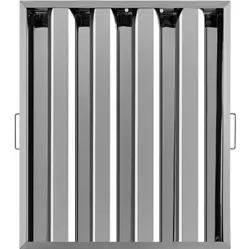 VEVOR PACK OF 6 HOOD FILTERS 19.5W X 24.5H INCH, 430 STAINLESS STEEL 4 GROOVES