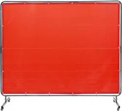 US VEVOR WELDING SCREEN WITH FRAME  6' X 8' WELDING CURTAIN SCREEN MOVEABLE #2K