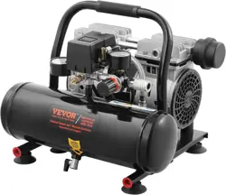US VEVOR AIR COMPRESSOR  1 GALLON STEEL TANK  1HP 1.5 CFM @ 90PSI OIL FREE A#2K