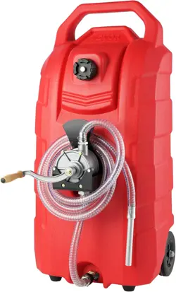 US VEVOR 16 GALLON FUEL CADDY  7.8 L/MIN  PORTABLE GAS STORAGE TANK CONTAINE#2K