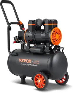 US VEVOR 6.3 GALLON AIR COMPRESSOR  2 HP 3.35 CFM@ 90PSI OIL FREE AIR COMPRE#2K