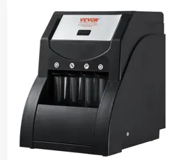 VEVOR USD COIN SORTER, COIN SORTER MACHINE FOR USD COIN 1¢ 5¢ 10¢ 25¢ WRAPPER 