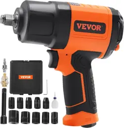 US VEVOR 1/2-INCH AIR IMPACT WRENCH HIGH TORQUE 1400 FT-LBS LIGHTWEIGHT 4.6 LB I