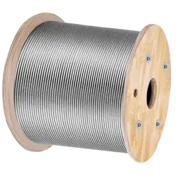 VEVOR 5/32 T316 1X19 STAINLESS STEEL CABLE WIRE ROPE, 500FT