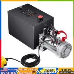 VEVOR HYDRAULIC PUMP, 12 QUART HYDRAULIC POWER UNIT, SINGLE ACTING DUMP TRAILER*