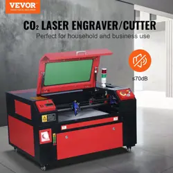 🔥VEVOR 60W CO2 LASER ENGRAVER CUTTER CUTTING ENGRAVING MACHINE FASTER 16X24IN