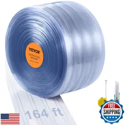 VEVOR STRIP CURTAIN, 164' LENGTH X 8