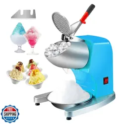 VEVOR ICE CRUSHERS MACHINE, 220LBS PER HOUR ELECTRIC SNOW CONE MAKER WITH 4 B