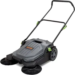 VEVOR WALK-BEHIND HAND PUSH FLOOR SWEEPER, 25.6