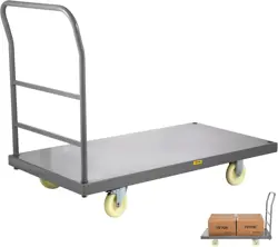 VEVOR HEAVY-DUTY PLATFORM TRUCK, 2000 LBS STEEL FLATBED CART