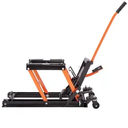 HOT-VEVOR STEEL HYDRAULIC MOTORCYCLE JACK STAND,1500 LBS ATV SCISSOR LIFT JACK,4