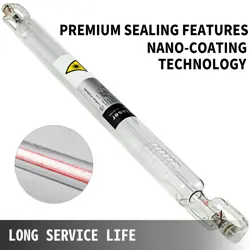 VEVOR 50W CO2 LASER TUBE 800MM GLASS LASER TUBE FOR LASER ENGRAVING MACHINE