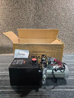VEVOR HYDRAULIC PUMP 4 QUART DOUBLE ACTING DUMP TRAILER PUMP POWER UNIT DC 12V