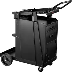VEVOR WELDING CART, 2 DRAWERS WELDER CART HEAVY DUTY WITH ANTI-THEFT... 