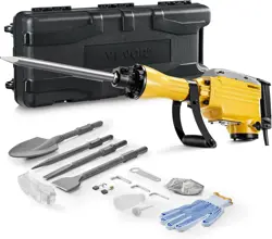 US VEVOR DEMOLITION JACK HAMMER, 2200W 1350 BPM JACK HAMMER CONCRETE BREAKER, HE