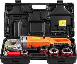 US VEVOR ELECTRIC PIPE THREADER, 2300W PIPE THREADING MACHINE WITH 4 DIES 1/2