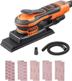 US VEVOR SHEET SANDER, 3/8 SHEET 3A EC BRUSHLESS SANDER, MAX. 10000RPM VARIABLE
