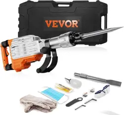 US VEVOR DEMOLITION JACK HAMMER, MAX 3500W JACK HAMMER CONCRETE BREAKER, 1900 BP