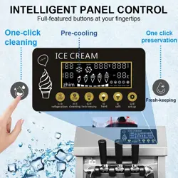 VEVOR COMMERCIAL ICE CREAM MACHINE COUNTERTOP SOFT SERVE MAKERS PRE-COOLED