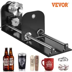 VEVOR ROTARY AXIS W/ 3-JAW CHUCK FOR 60W 80W 100W 130W CO2 LASER ENGRAVER