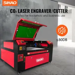 ‌VEVOR 80W CO2 20X28IN LASER ENGRAVER CUTTER CUTTING MACHINE W/RUIDA LIGHTBURN
