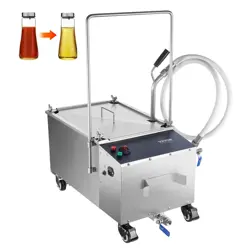 VEVOR MOBILE FRYER FILTER, 38L OIL TANK CAPACITY, OIL FILTRATION SYSTEM WITH 10 