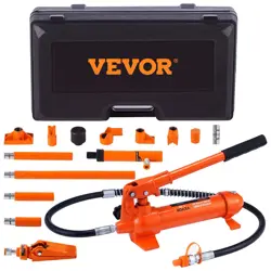 PORTABLE HYDRAULIC POWER UNIT - VEVOR 4 TON RAM WITH 3.9 FT OIL HOSE