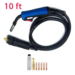 10FT GUN TIP PARTS FOR VEVOR MIG-270 MIG-250 270A 250A 3 IN 1 WELDER 15AK HOT