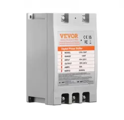 VEVOR 10HP DIGITAL PHASE SHIFTER 30A 220V SINGLE 1 PHASE TO 3 PHASE CONVERTER