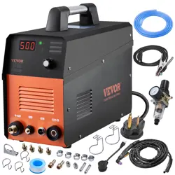 VEVOR PLASMA CUTTER, 50AMP, NON-TOUCH PILOT ARC AIR CUTTING MACHINE WITH TORCH