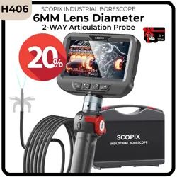 2025NEW ARTICULATING BORESCOPE 2-WAY 360° ENDOSCOPE INDUSTRIAL INSPECTION CAMERA