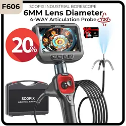 2025NEW 4-WAY 720° ARTICULATING BORESCOPE INDUSTRIAL ENDOSCOPE INSPECTION CAMERA