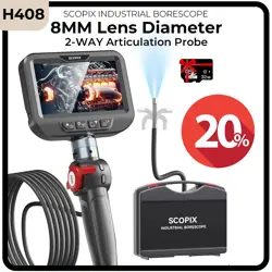 2025NEW ENDOSCOPE CAMERA ARTICULATING BORESCOPE 2-WAY 360° INDUSTRIAL INSPECTION