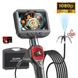 UPGRADED! 4-WAY 720° JOYSTICK ENDOSCOPE INDUSTRIAL ARTICULATING BORESCOPE CAMERA
